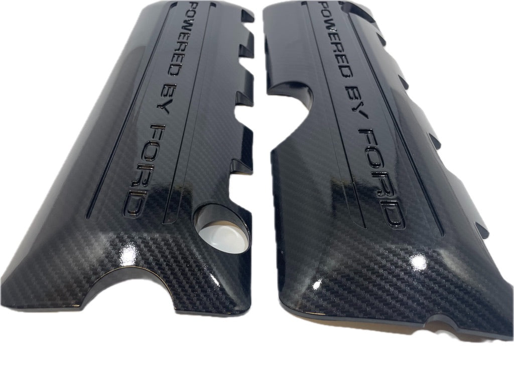 Custom Hydro Dipped Carbon Fiber 2011+ Mustang Powered By Ford Coil Covers