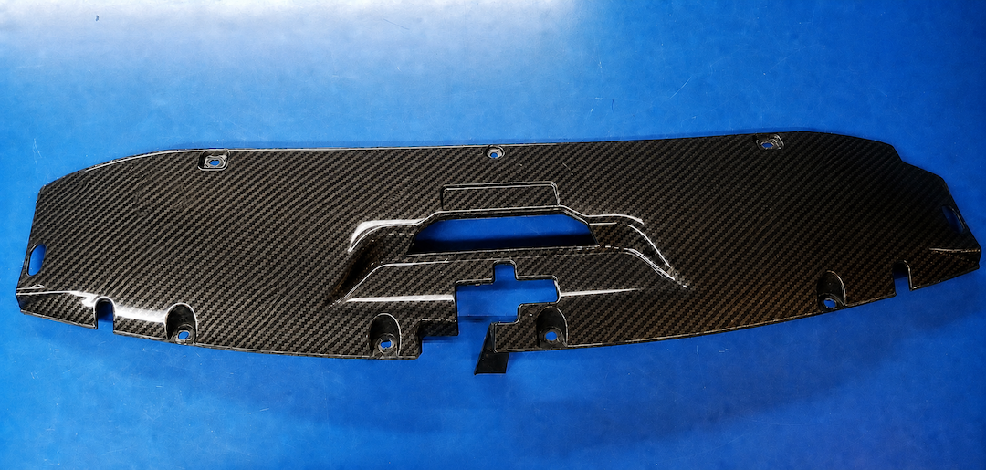 Custom Carbon Fiber Hydro Dipped Upper Radiator Cover for Silverado, Tahoe & Cadillac