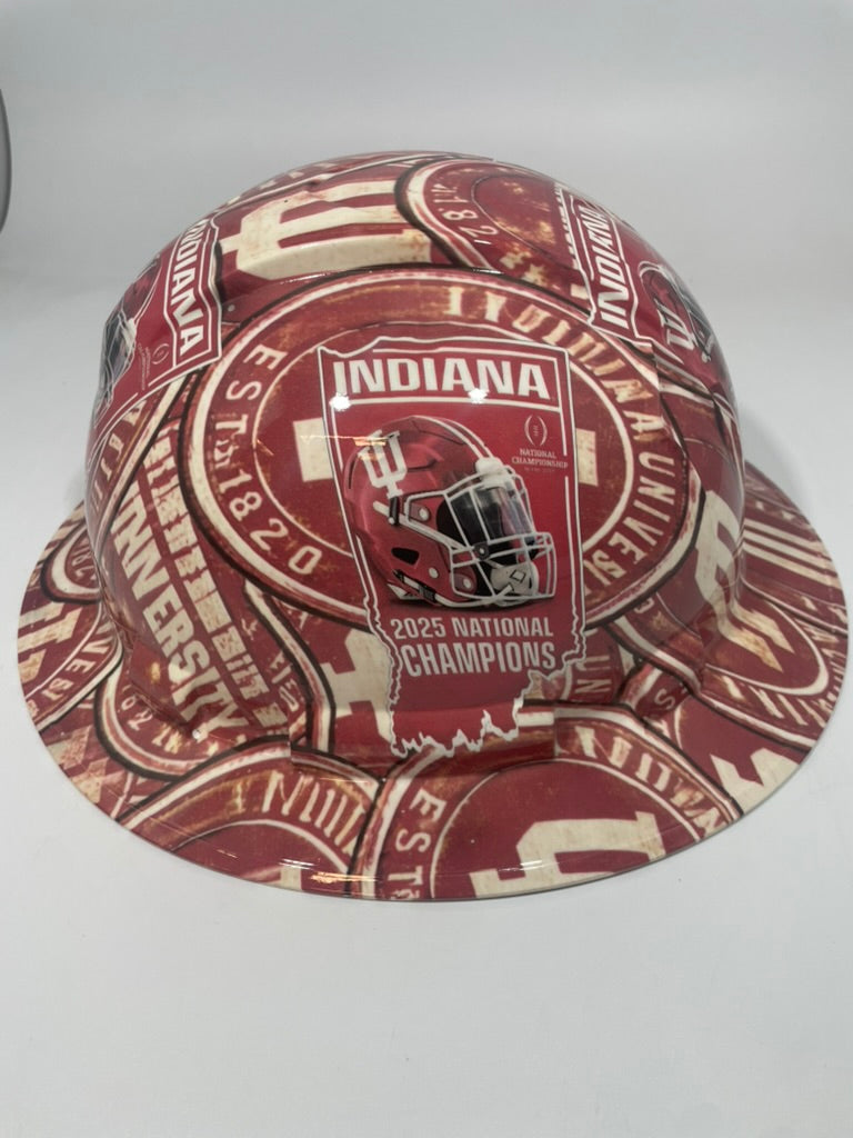 Full Brim Hard Hat Hydro Dipped Indiana Hoosier Champions