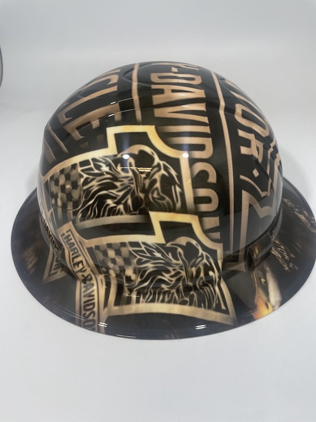 Full Brim Hard Hat Hydro Dipped Harley 1