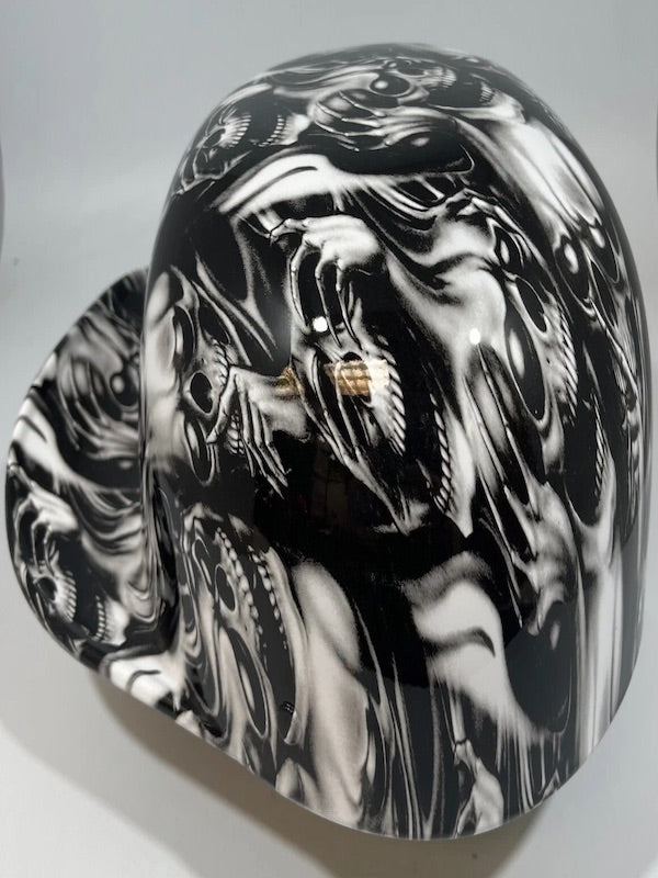 Baseball Cap Style Motorcycle Helmet HEAR NO EVIL SPEAK NO EVIL SEE NO EVIL