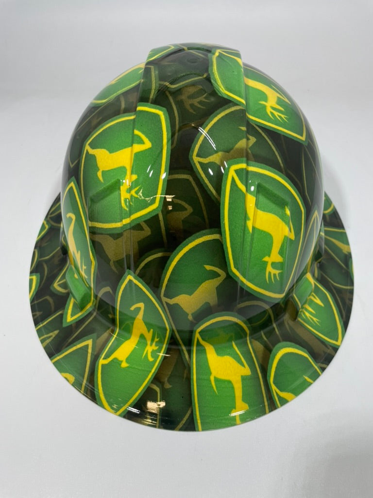 Full Brim Hard Hat Hydro Dipped John Deere
