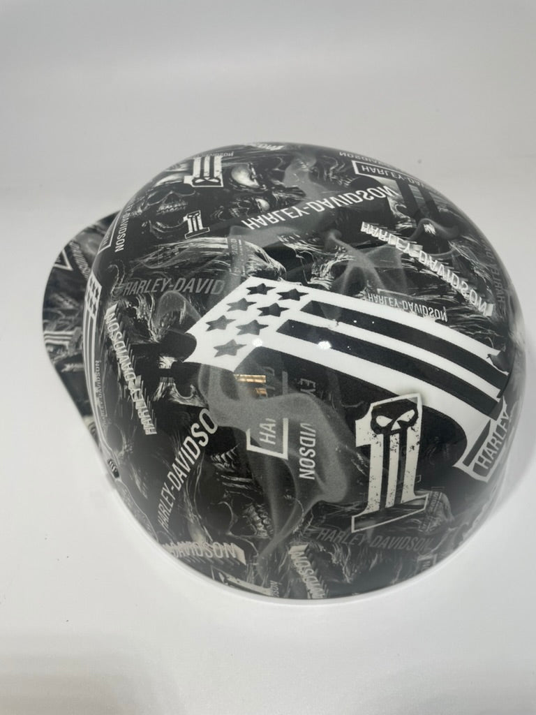 Baseball Cap Style Motorcycle Helmet Harley 1