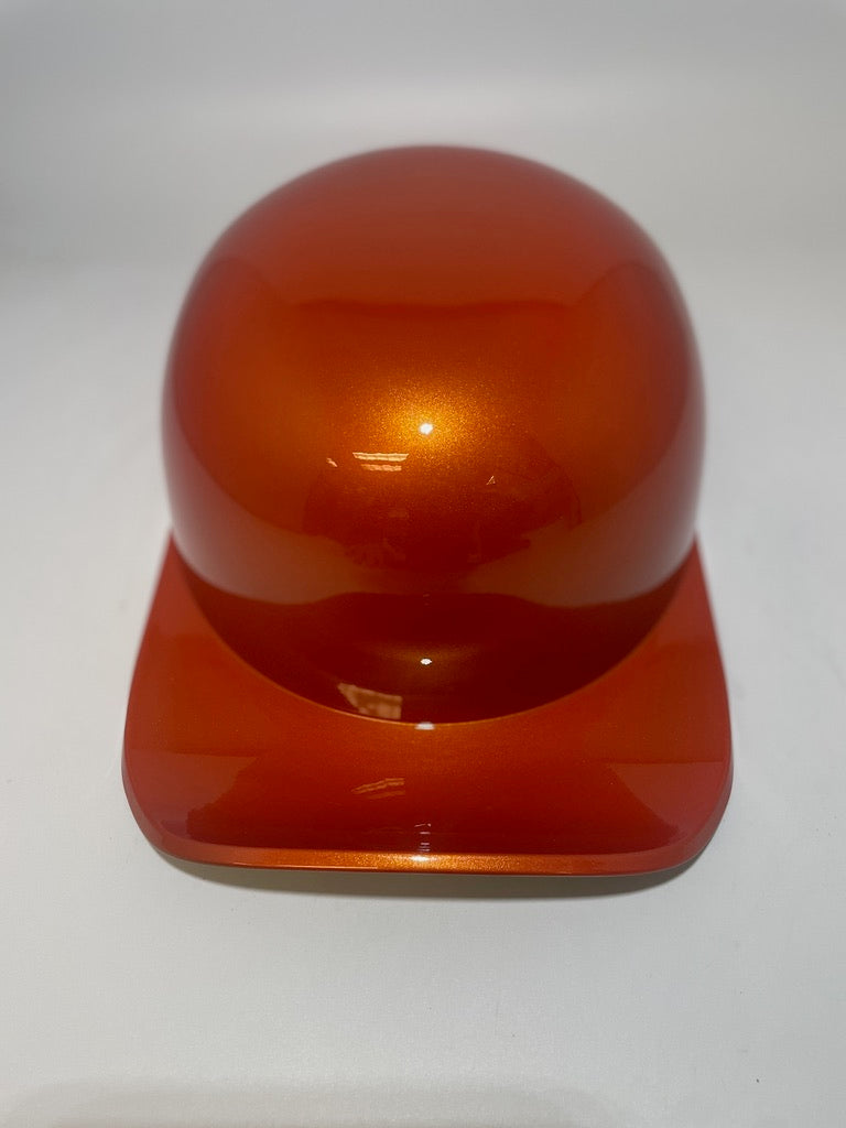 Baseball Cap Style Motorcycle Helmet Electric Orange