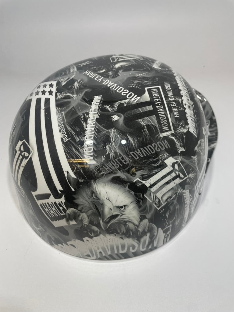 Baseball Cap Style Motorcycle Helmet Harley 1