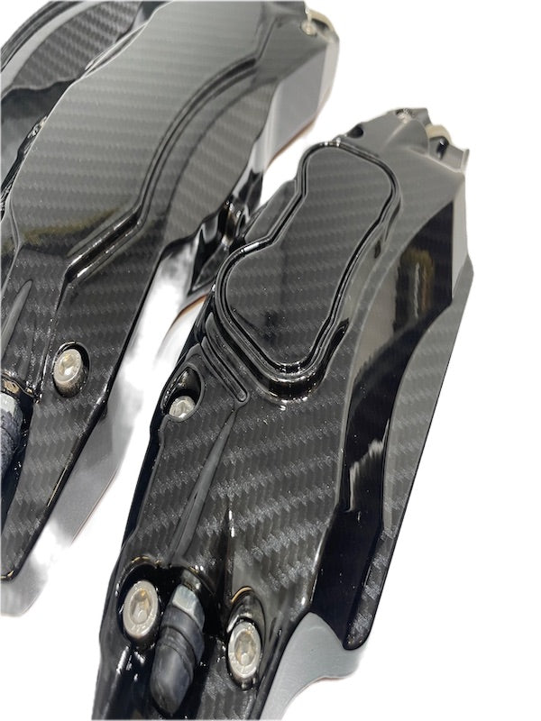 Custom Carbon Fiber Hydro Dipped Tesla Brake Caliper Covers 2017–2024 Tesla Model Y