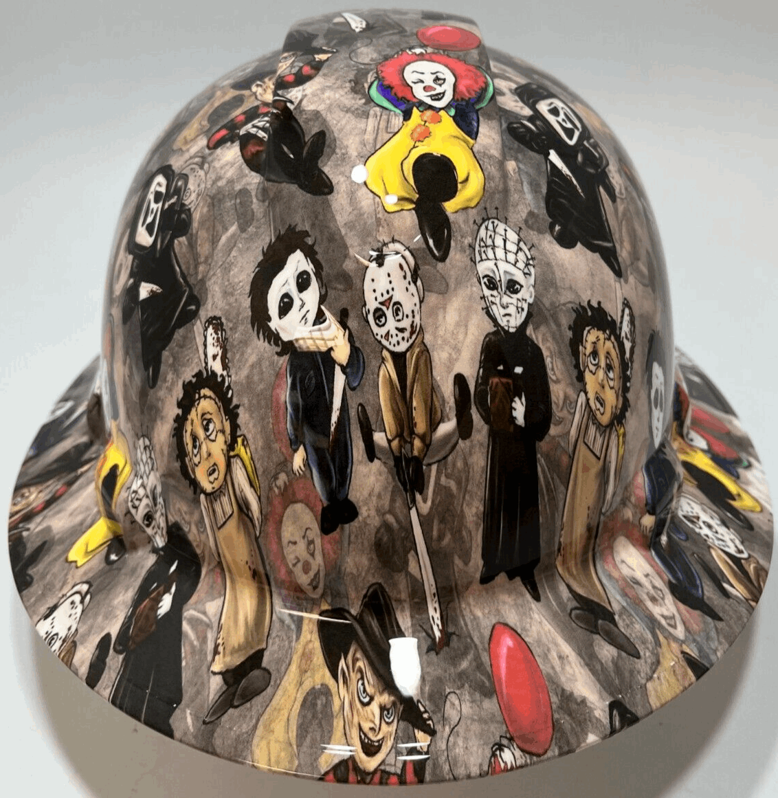 Full Brim Hard Hat Hydro Dipped HORROR MOVIE KIDS