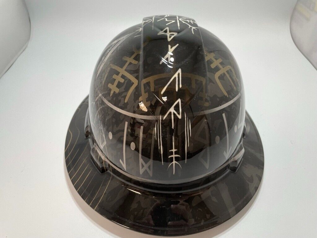 Full Brim Hard Hat Hydro Dipped Viking