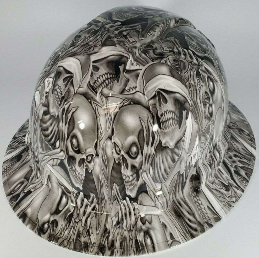 Full Brim Hard Hat Hydro Dipped HEAR SEE SPEAK NO EVIL 2