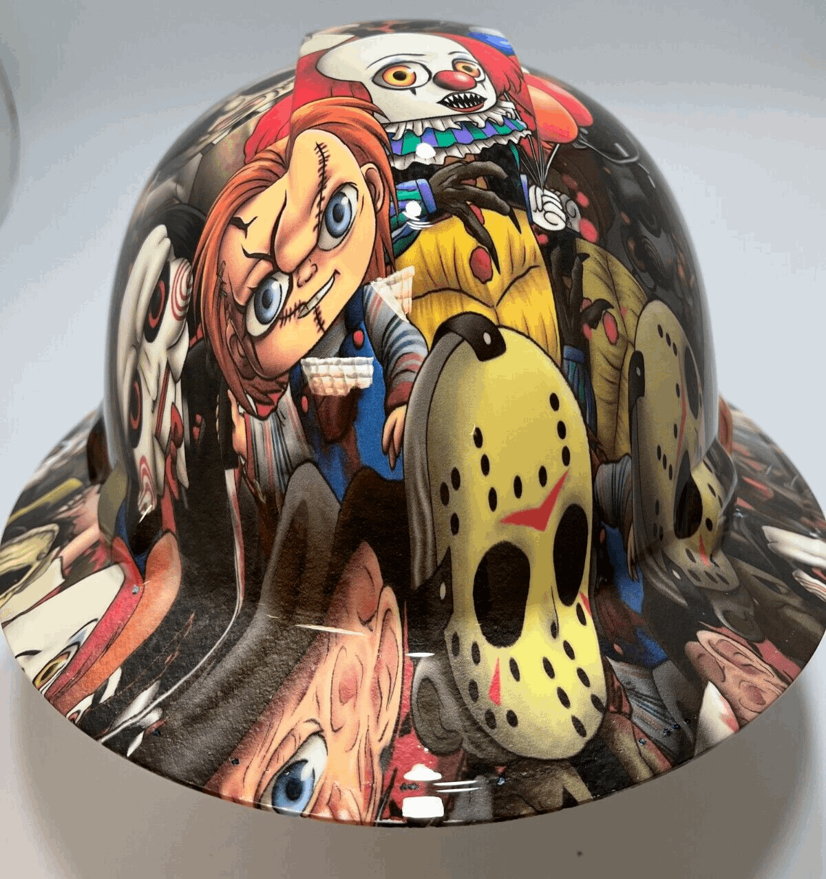 Full Brim Hard Hat Hydro Dipped Horror Kids
