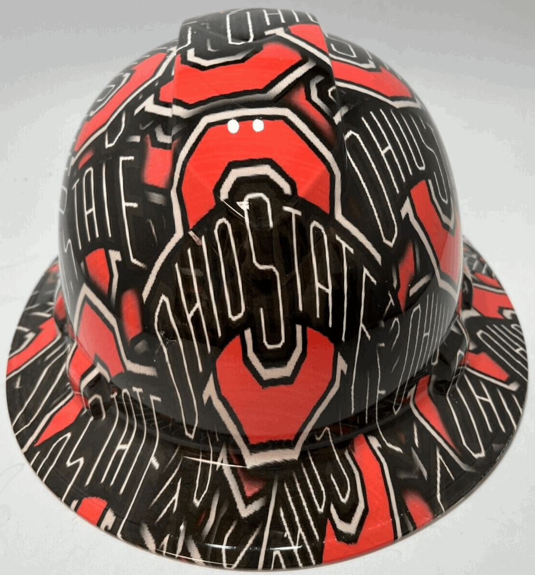 Full Brim Hard Hat Hydro Dipped OSU OHIO STATE