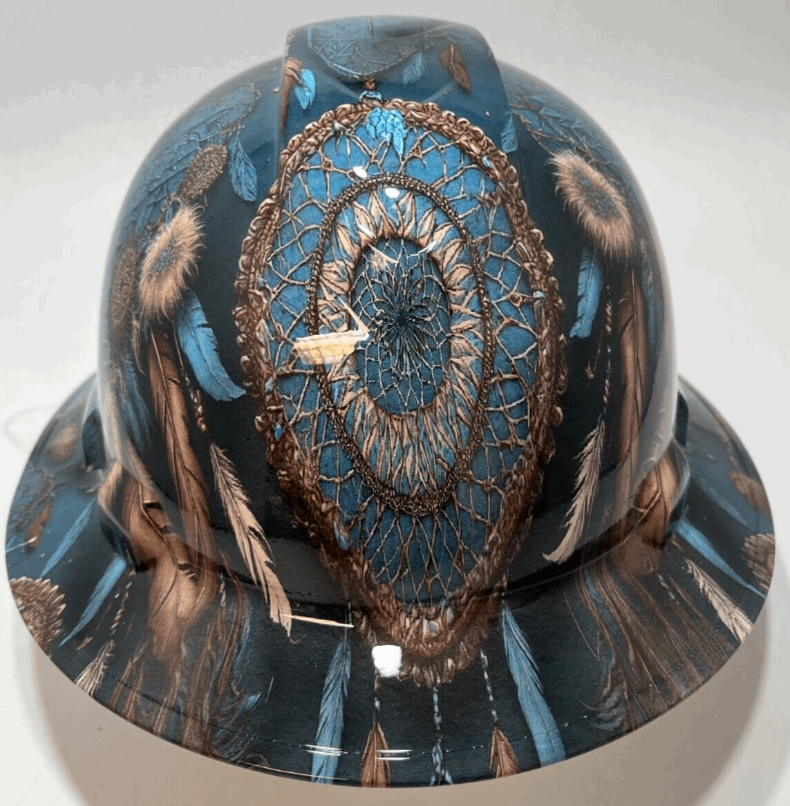 Full Brim Hard Hat Hydro Dipped DREAM CATCHER
