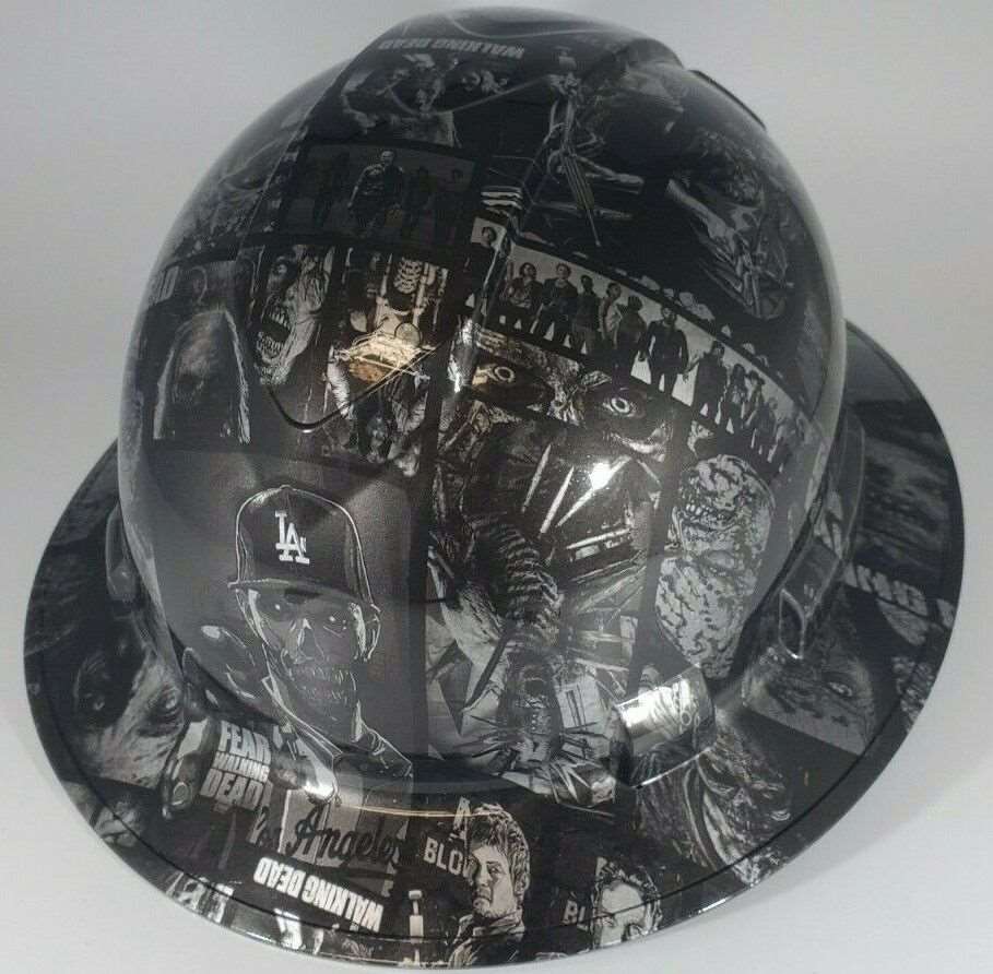 Full Brim Hard Hat Hydro Dipped THE WALKING DEAD