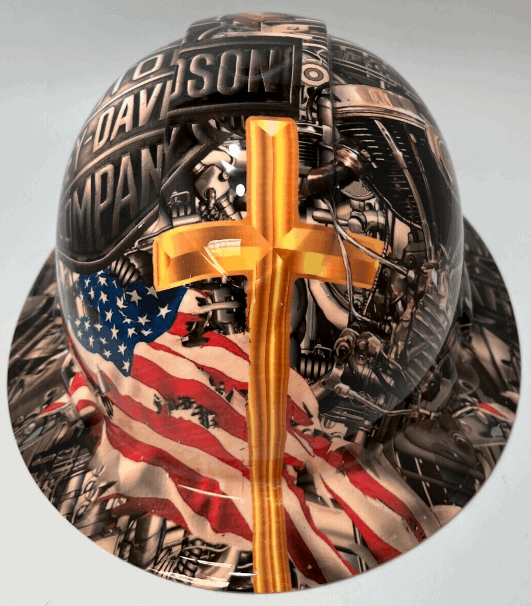 Full Brim Hard Hat Hydro Dipped HARLEY DAVIDSON