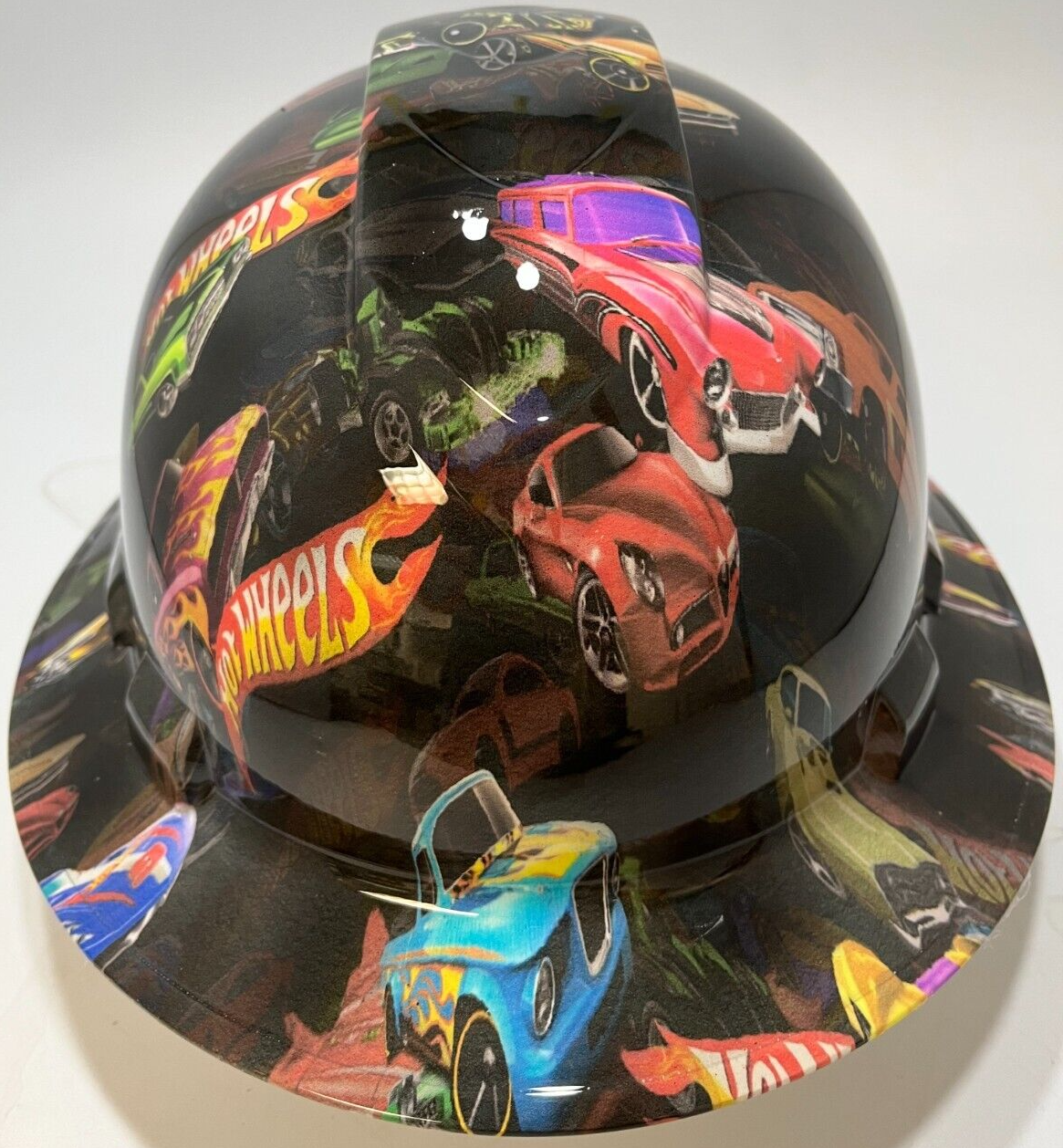 Full Brim Hard Hat Custom Hydro Dipped HOT WHEELS TOY CARS