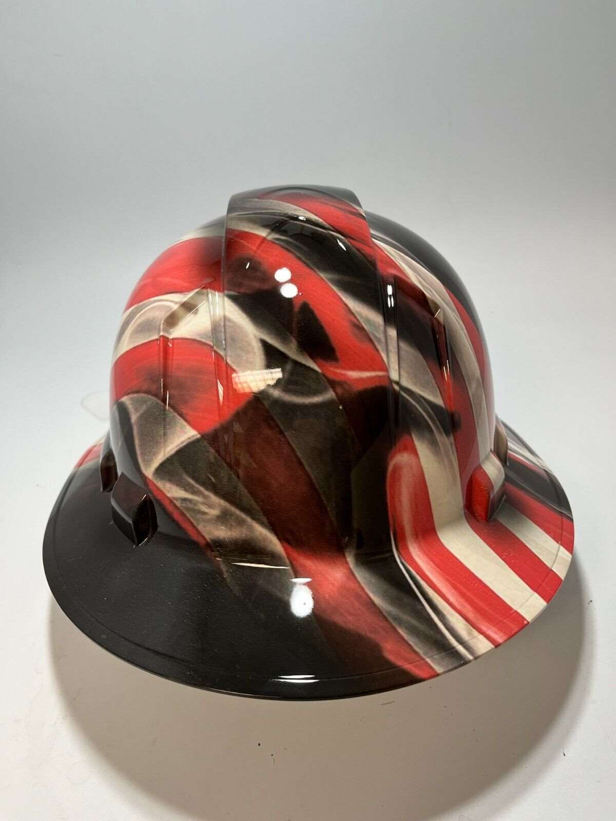Full Brim Hard Hat Hydro Dipped SKYLINE AMERICAN FLAG