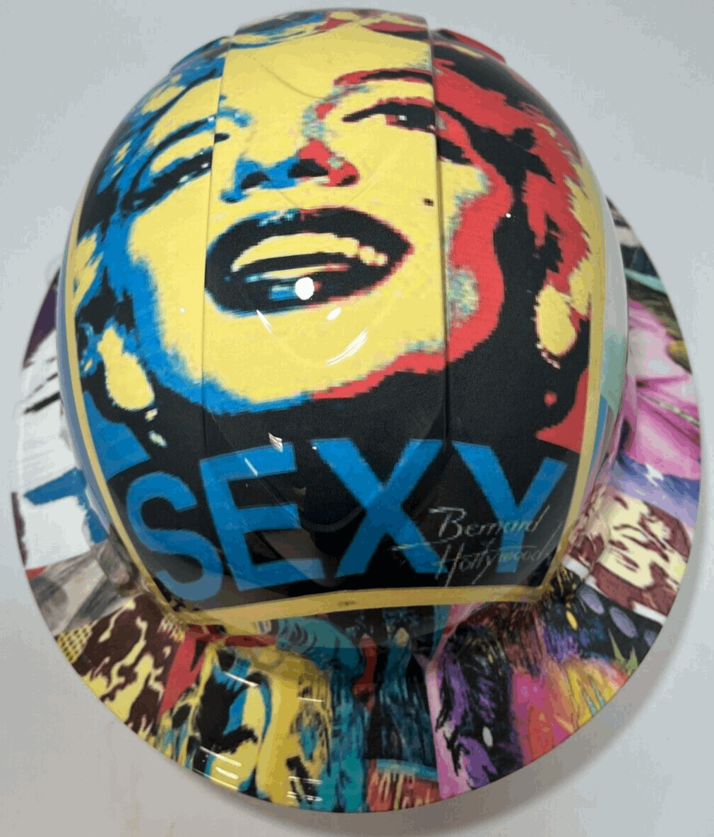 Full Brim Hard Hat Hydro Dipped SEXY MARILYN MONROE