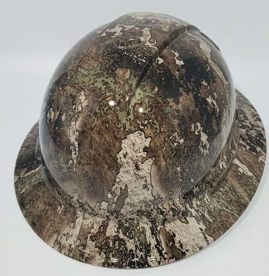 Full Brim Hard Hat Hydro Dipped TRUE TIMBER STRATA