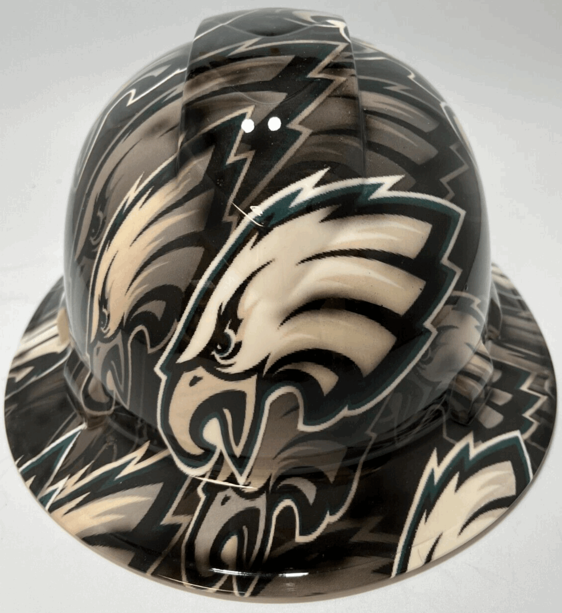 Full Brim Hard Hat Hydro Dipped PHILADELPHIA EAGLES