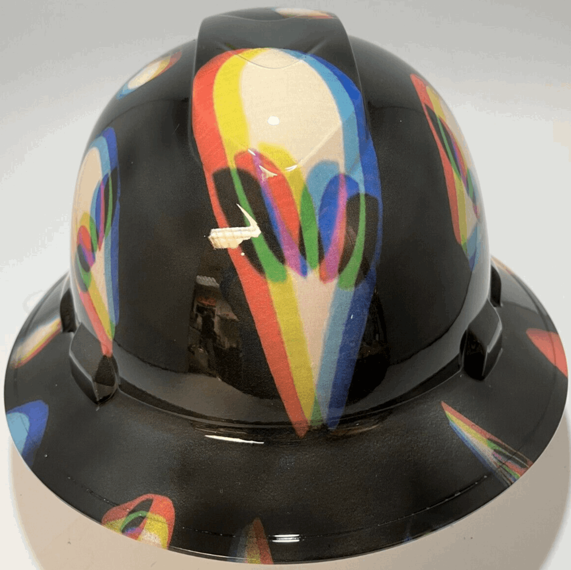 Full Brim Hard Hat Hydro Dipped TRIPPY ALIENS
