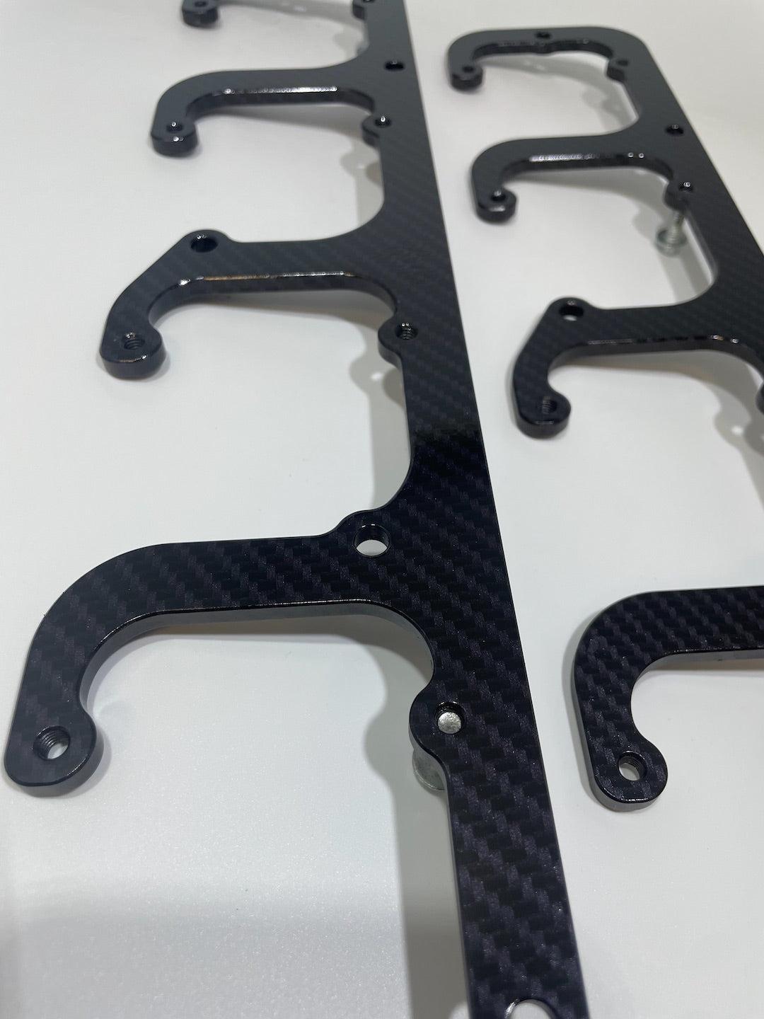 Custom Carbon Fiber Hydro Dipped LS Coil Brackets Fit LSX Swap Truck 5.3L LS1 LS3 LS2 LO4 LO9 LS6 L92 L99 L33 LR4