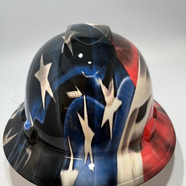 Full Brim Hard Hat Hydro Dipped SKYLINE AMERICAN FLAG