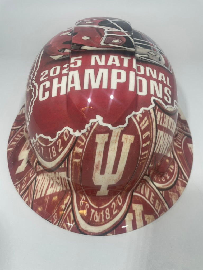 Full Brim Hard Hat Hydro Dipped Indiana Hoosier State Champs