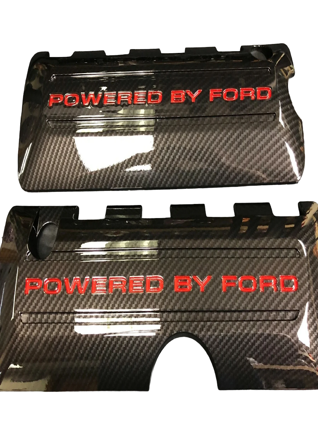 Custom Hydro Dipped Carbon Fiber 2011+ Mustang Powered By Ford Race Red Coil Covers