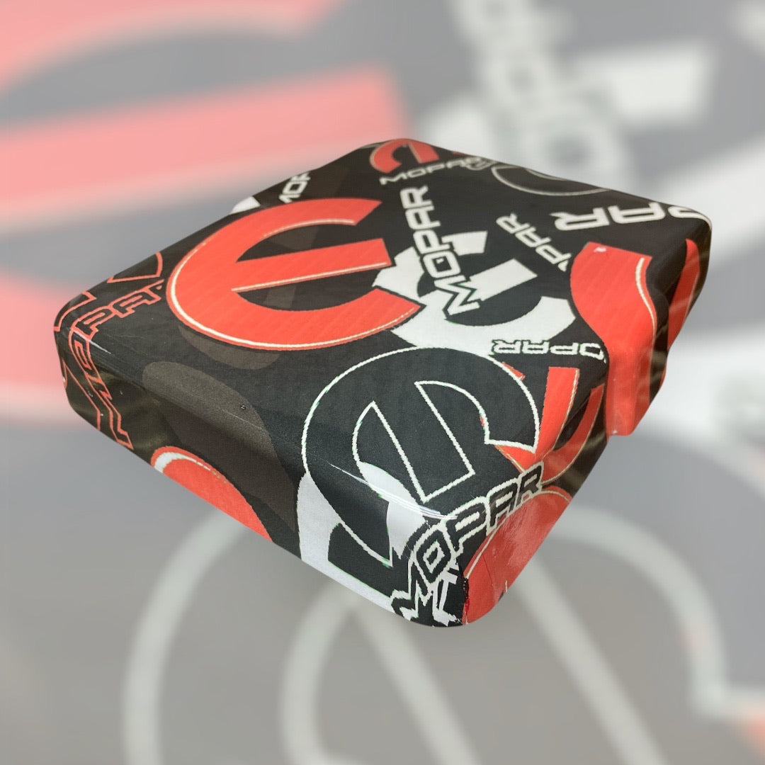 Custom Hydro Dipped Red Mopar Fuse Box Lid Cover Charger/Challenger 2015+ Chrysler 2011+