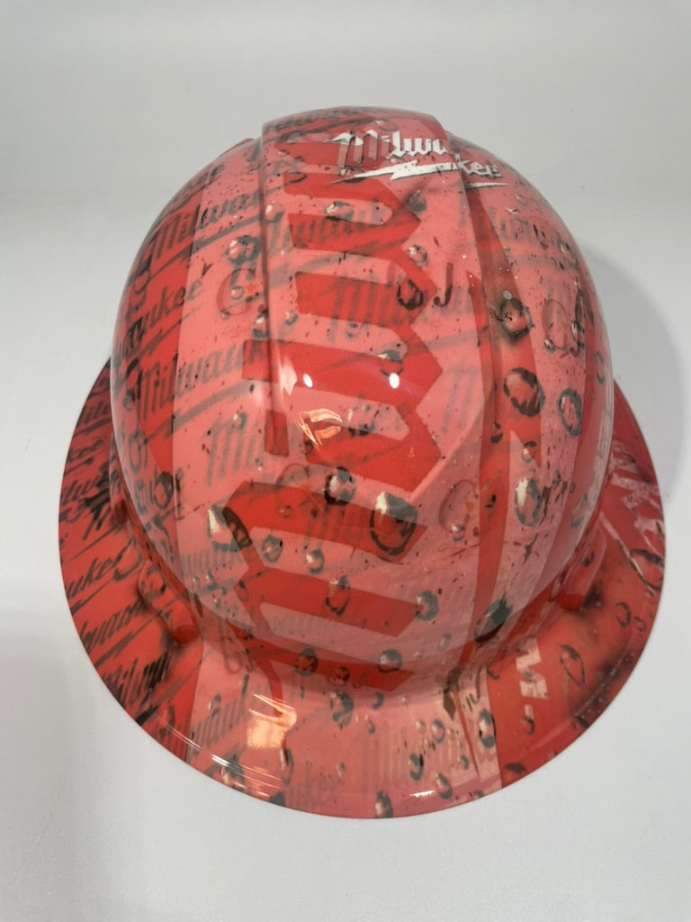 Full Brim Hard Hat Hydro Dipped Milwaukee