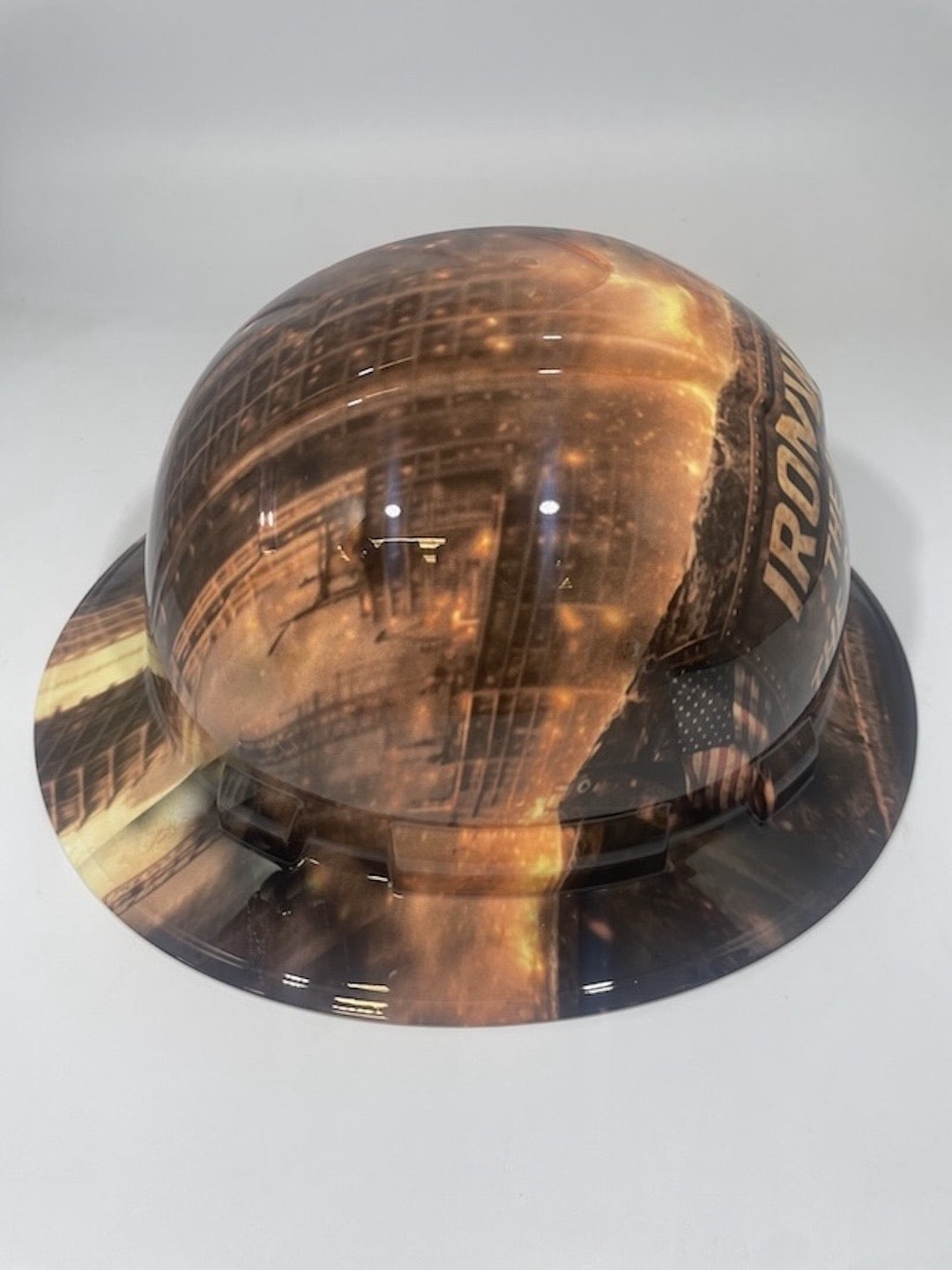 Full Brim Hard Hat Hydro Dipped Iron Workers Marines