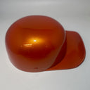 Baseball Cap Style Motorcycle Helmet Electric Orange