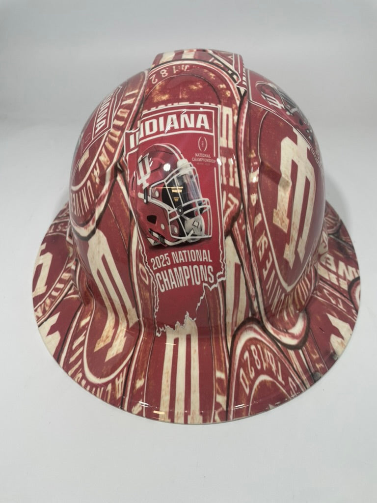 Full Brim Hard Hat Hydro Dipped Indiana Hoosier Champions