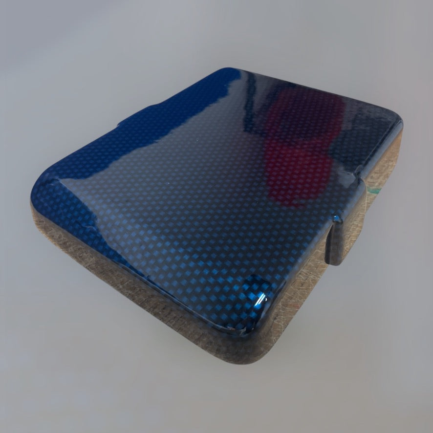 Custom Hydro Dipped Blue Candy Carbon Fiber Mopar Fuse Box Lid Cover Charger/Challenger 2015+ Chrysler 2011+