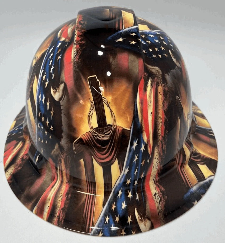 Full Brim Hard Hat Hydro Dipped Christian Revealed