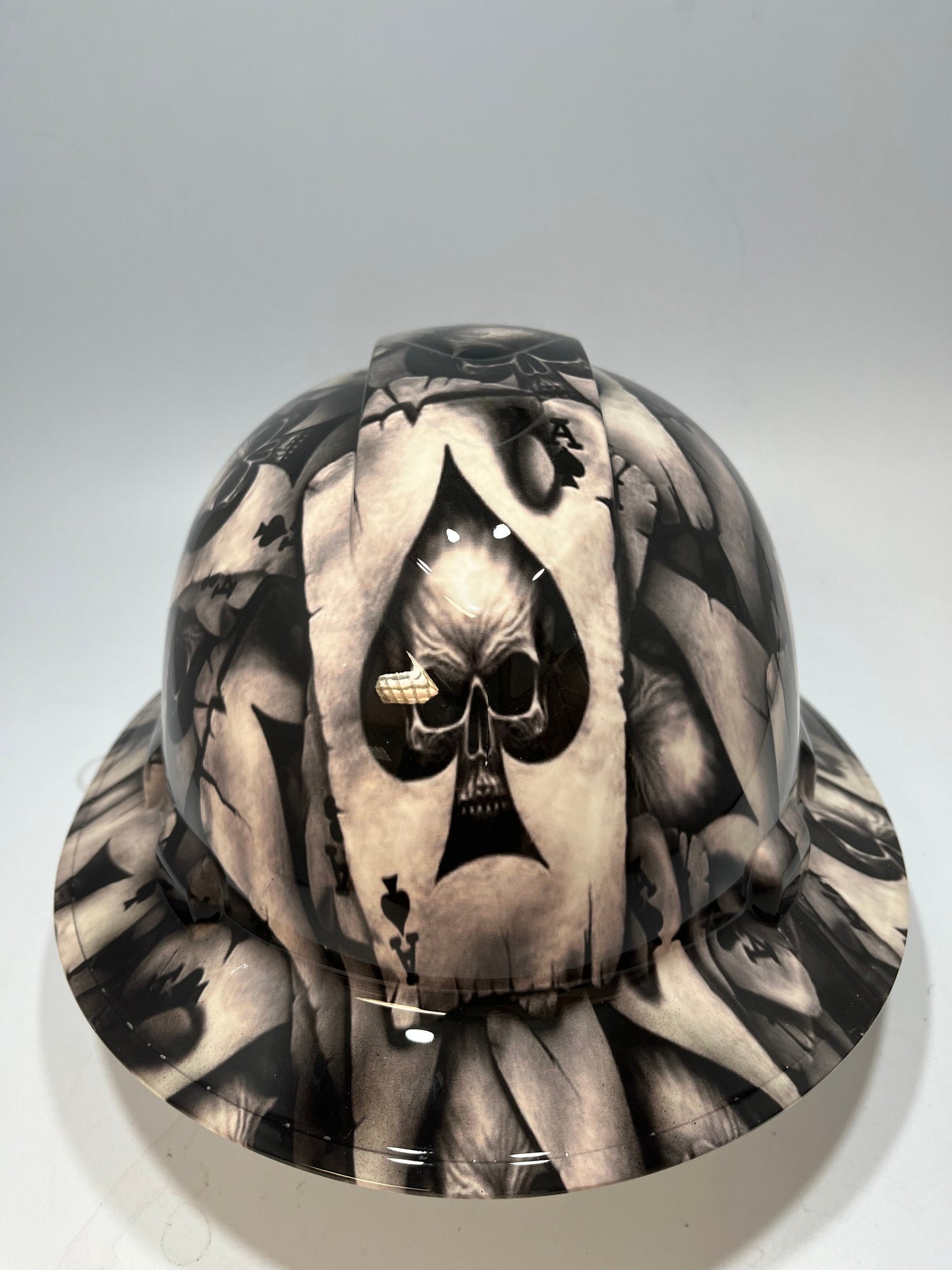 Full Brim Hard Hat Hydro Dipped ACE OF SKULLS