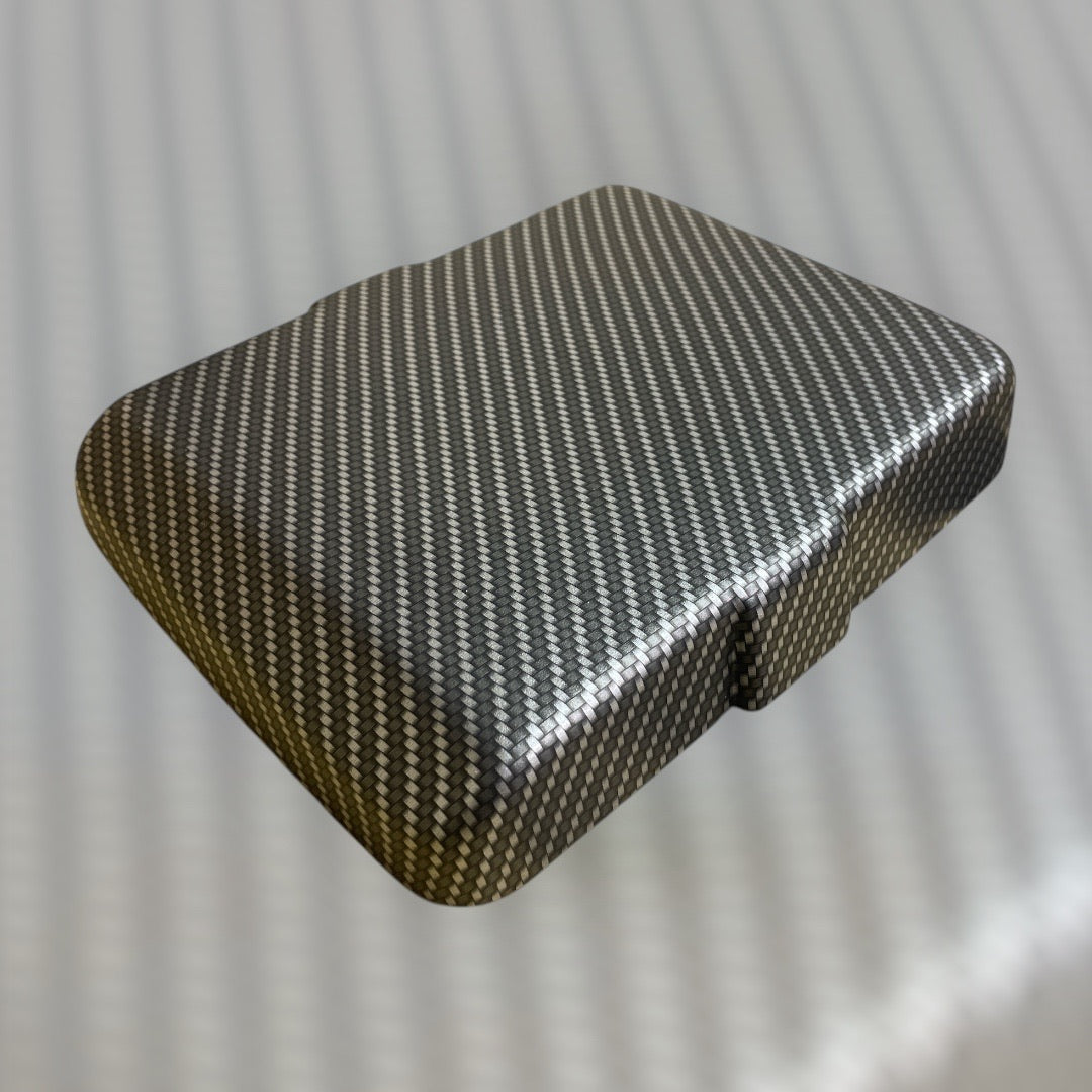 Custom Hydro Dipped Silver Carbon Fiber Fuse Box Lid Cover Charger/Challenger 2015+ Chrysler 2011+