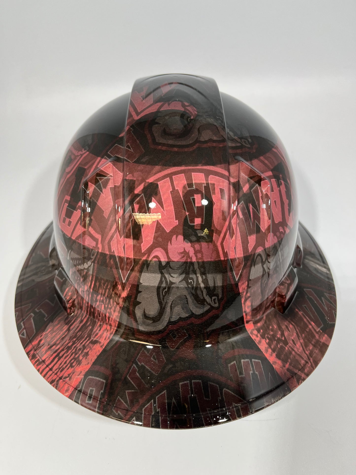 Full Brim Hard Hat Hydro Dipped ALABAMA CRIMSON TIDE BAMA ABSTRACT