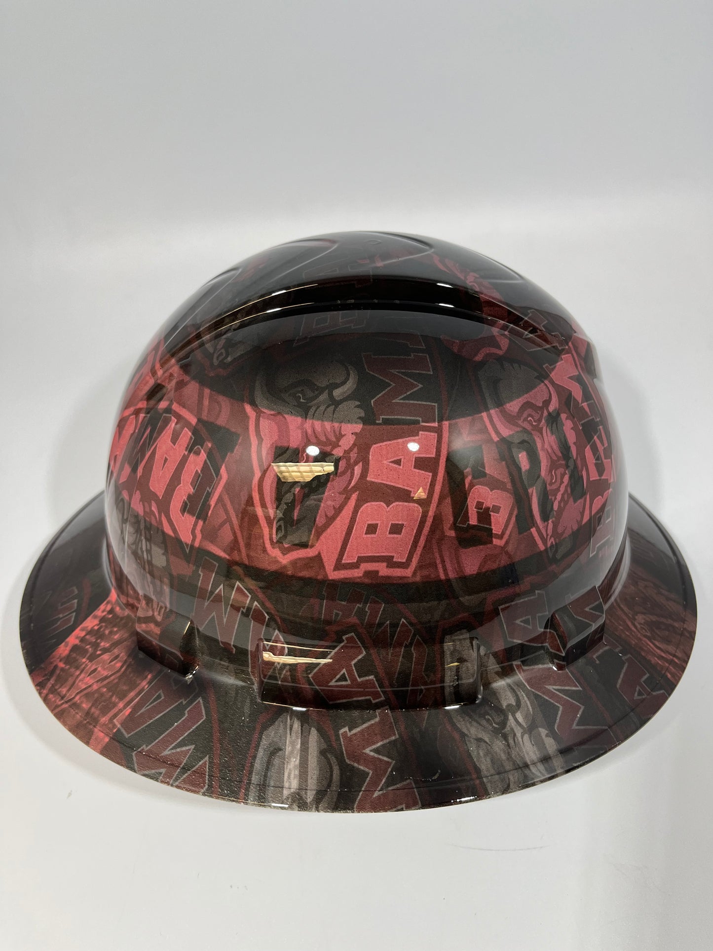 Full Brim Hard Hat Hydro Dipped ALABAMA CRIMSON TIDE BAMA ABSTRACT