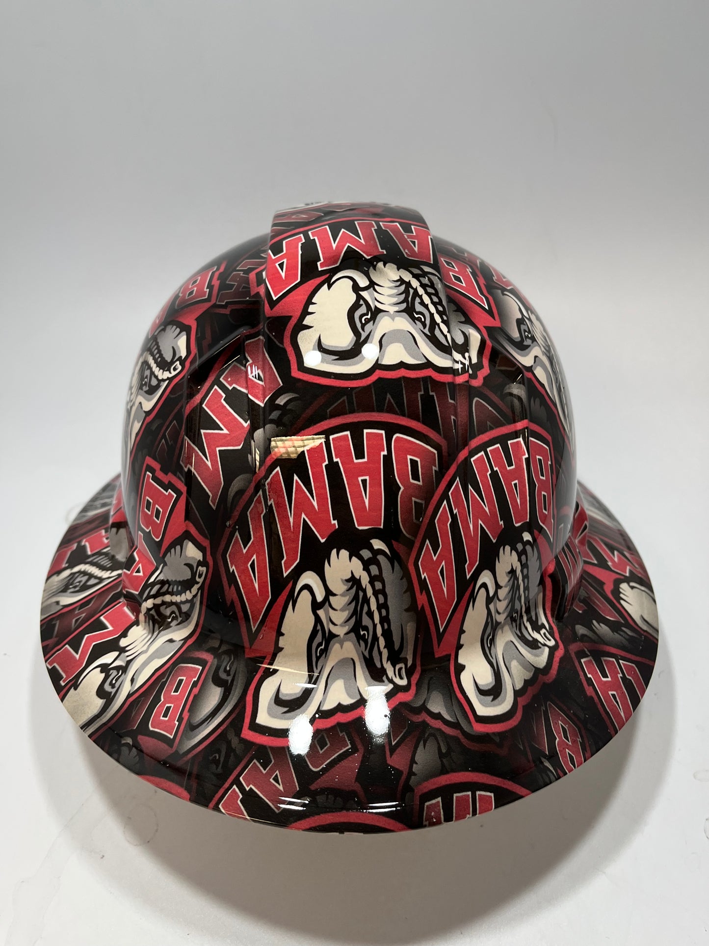 Full Brim Hard Hat Hydro Dipped ALABAMA CRIMSON TIDE Bama