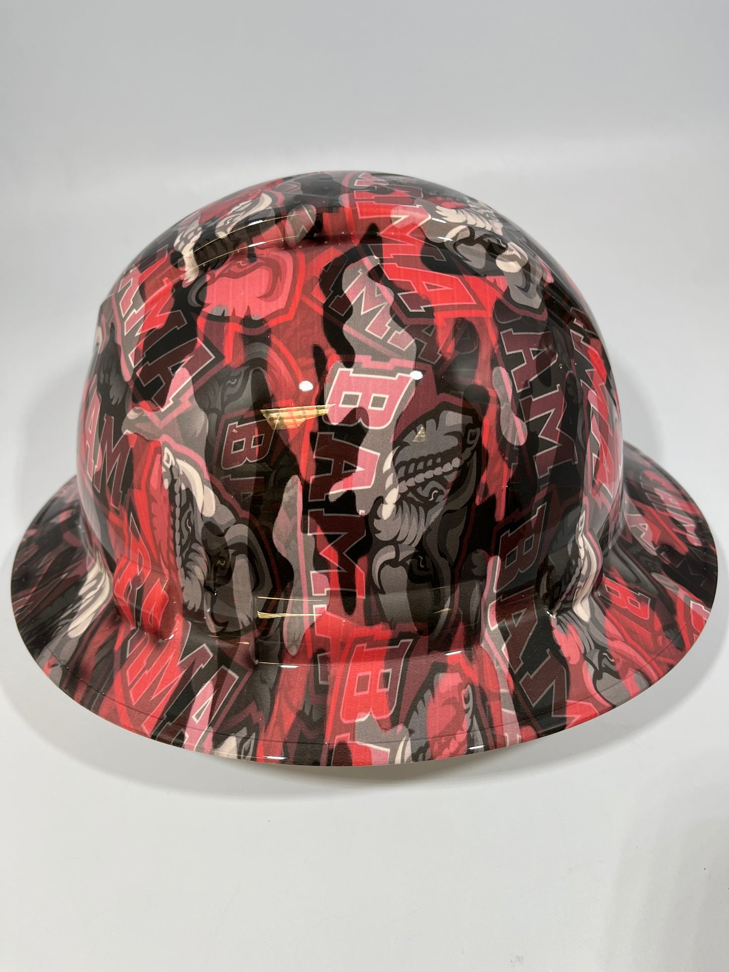 Full Brim Hard Hat Hydro Dipped ALABAMA CRIMSON TIDE Bama Camo