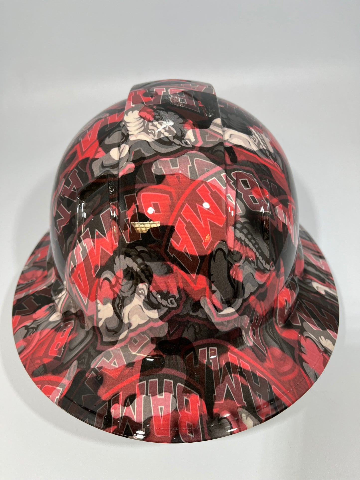 Full Brim Hard Hat Hydro Dipped ALABAMA CRIMSON TIDE Bama Camo