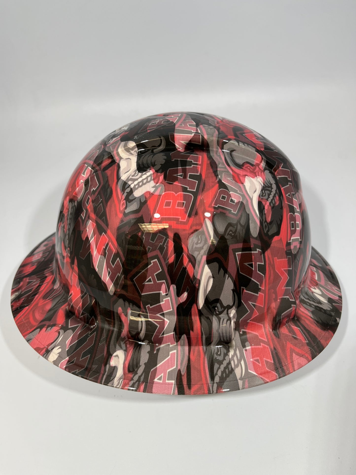 Full Brim Hard Hat Hydro Dipped ALABAMA CRIMSON TIDE Bama Camo