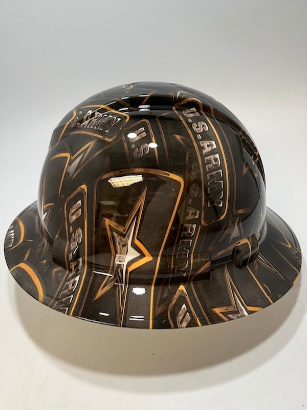 Full Brim Hard Hat Hydro Dipped Army