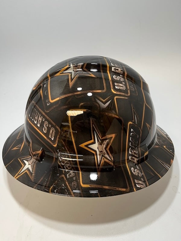 Full Brim Hard Hat Hydro Dipped Army