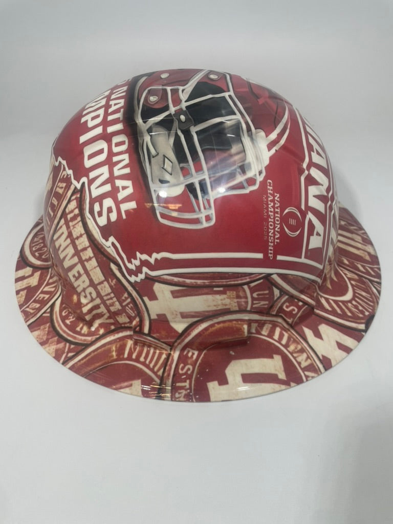 Full Brim Hard Hat Hydro Dipped Indiana Hoosier State Champs