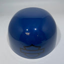 Baseball Cap Style Motorcycle Helmet Bright Billiard Blue Billiard Grey Bill Bar and Shield