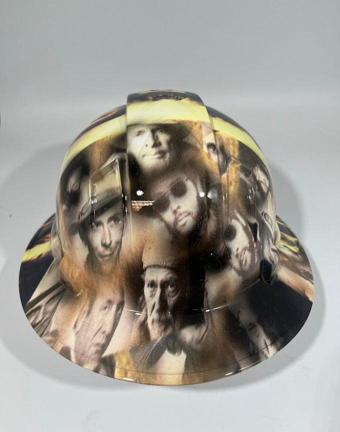 Full Brim Hard Hat Hydro Dipped COUNTRY MUSIC LEGENDS