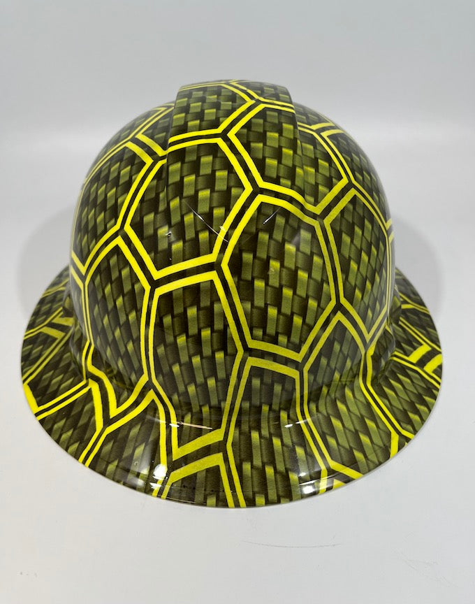 Full Brim Hard Hat Hydro Dipped Carbon Fiber Soccer