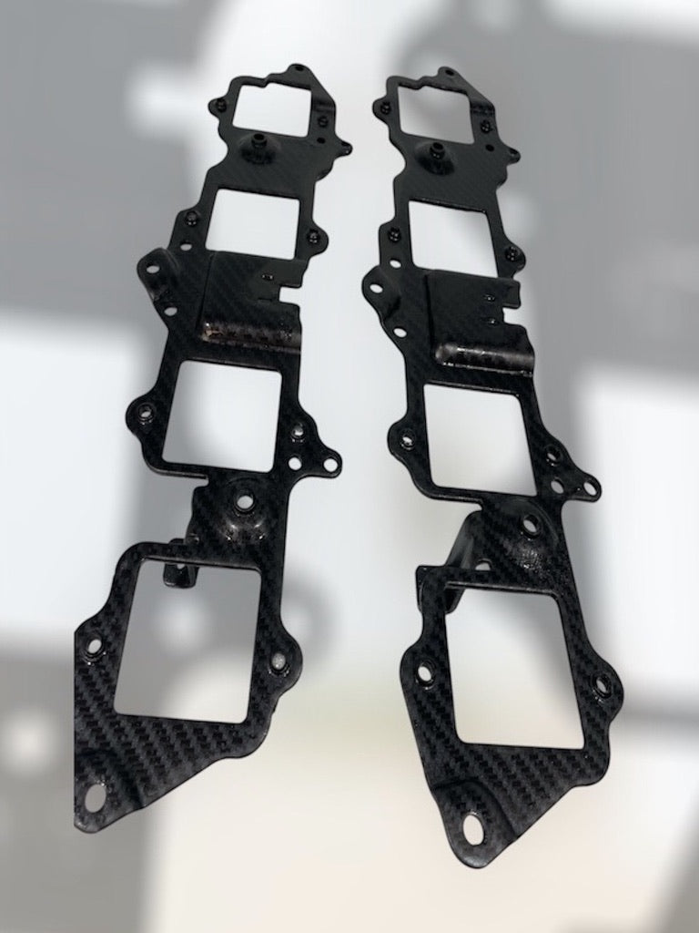 Custom Carbon Fiber Hydro Dipped Coil Brackets for Silverado, Tahoe & Cadillac